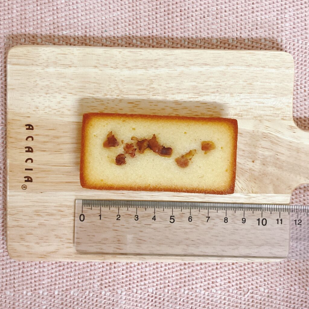 日本橋千疋屋総本店のフルーツフィナンシェバナナ サイズ02
