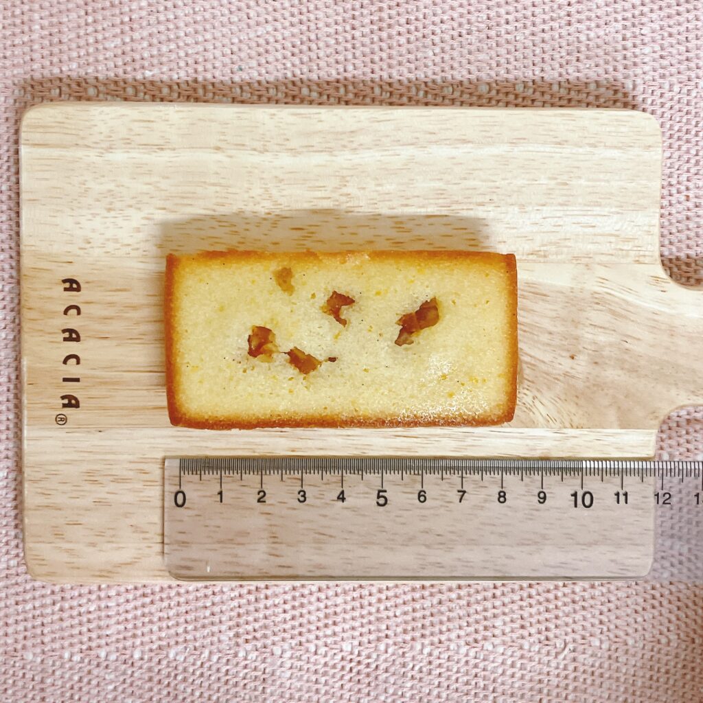 日本橋千疋屋総本店のフルーツフィナンシェオレンジ 大きさ02