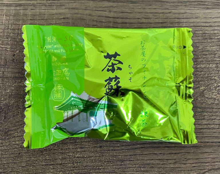 雅正庵の抹茶フィナンシェ茶蘇 パッケージ表