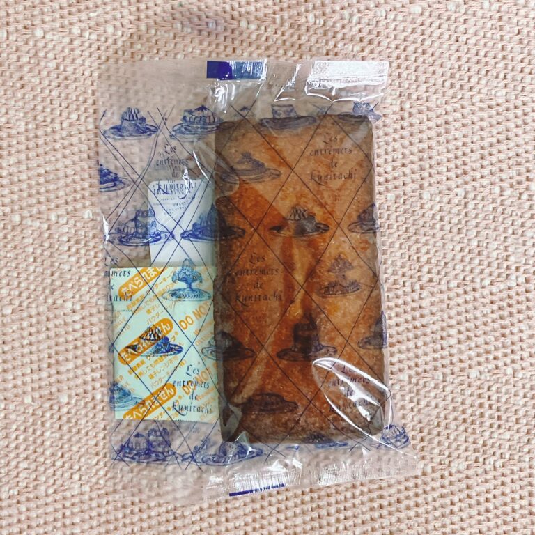 レ・アントルメ国立のフィナンシェ パッケージ表