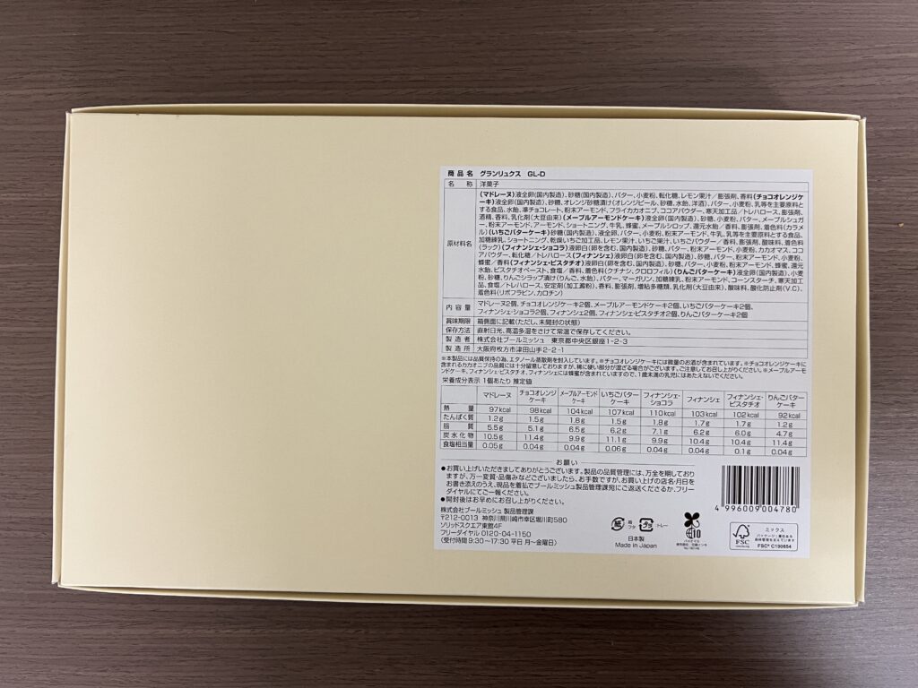 ブールミッシュ 箱裏