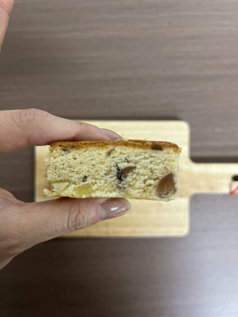 コート・ダジュールの菓子詰合せ 太陽の恵み洞峰公園マロニエケーキ 断面図