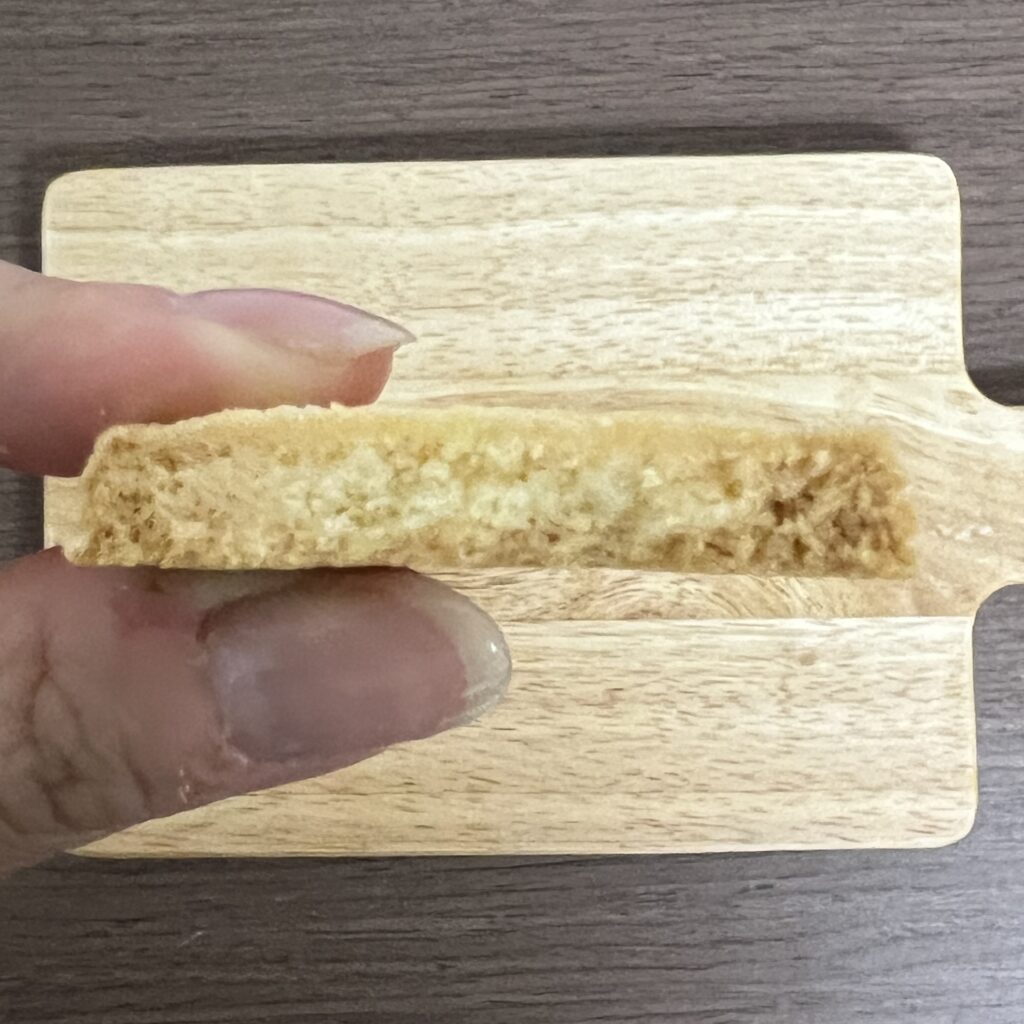 ハリーズレシピのサブレバニーユ 断面