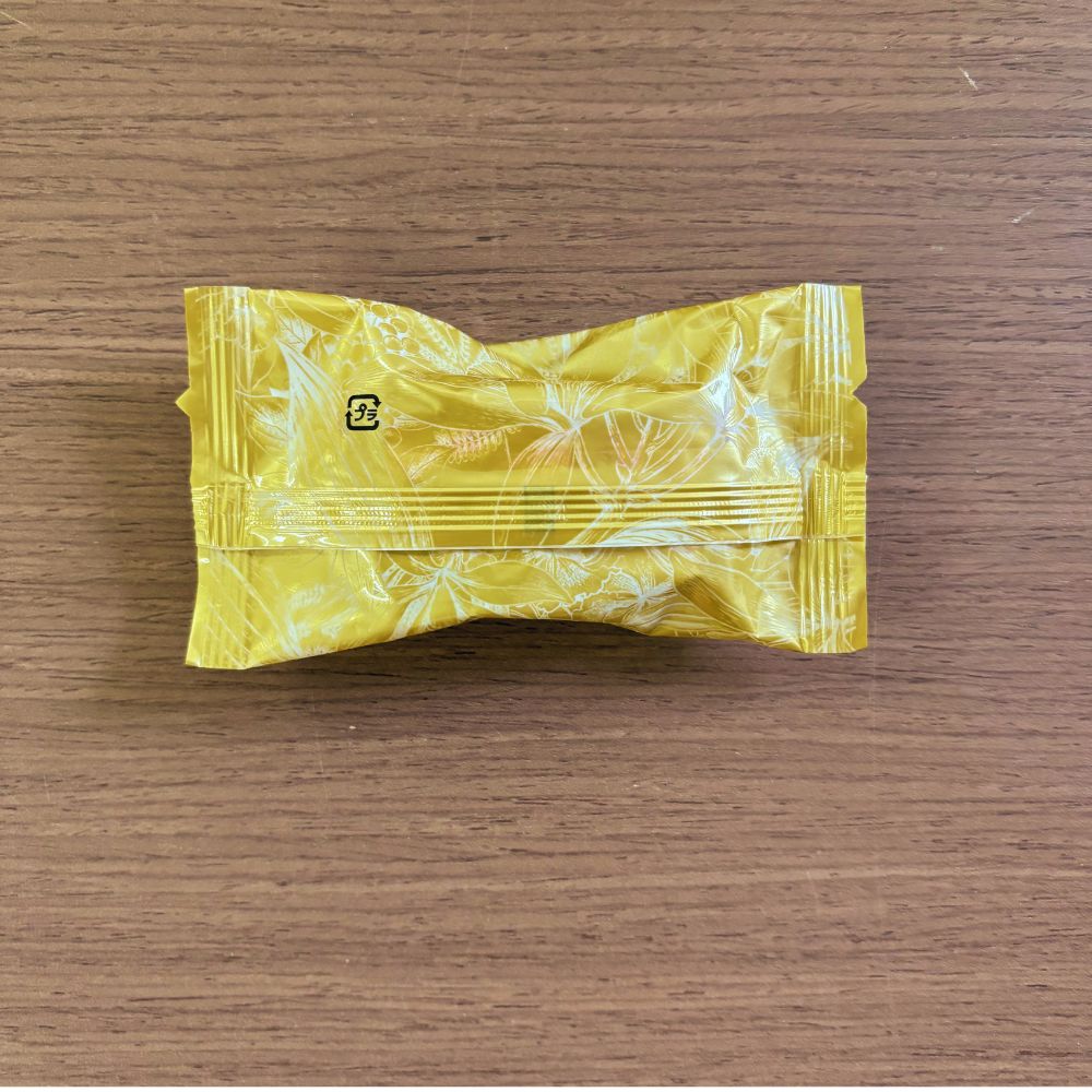 若生製菓のバニラージュ eco box miniのフィナンシェ パッケージ裏