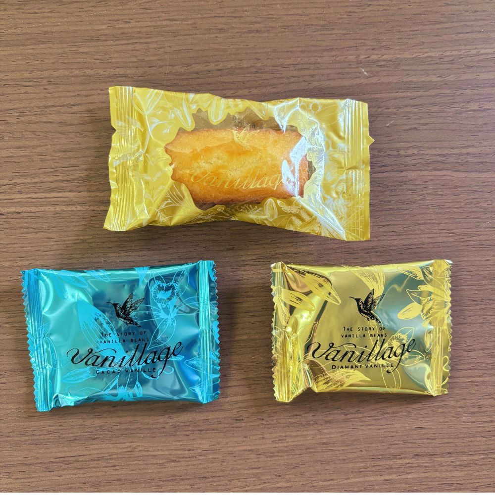 若生製菓のバニラージュ eco box mini パッケージ表