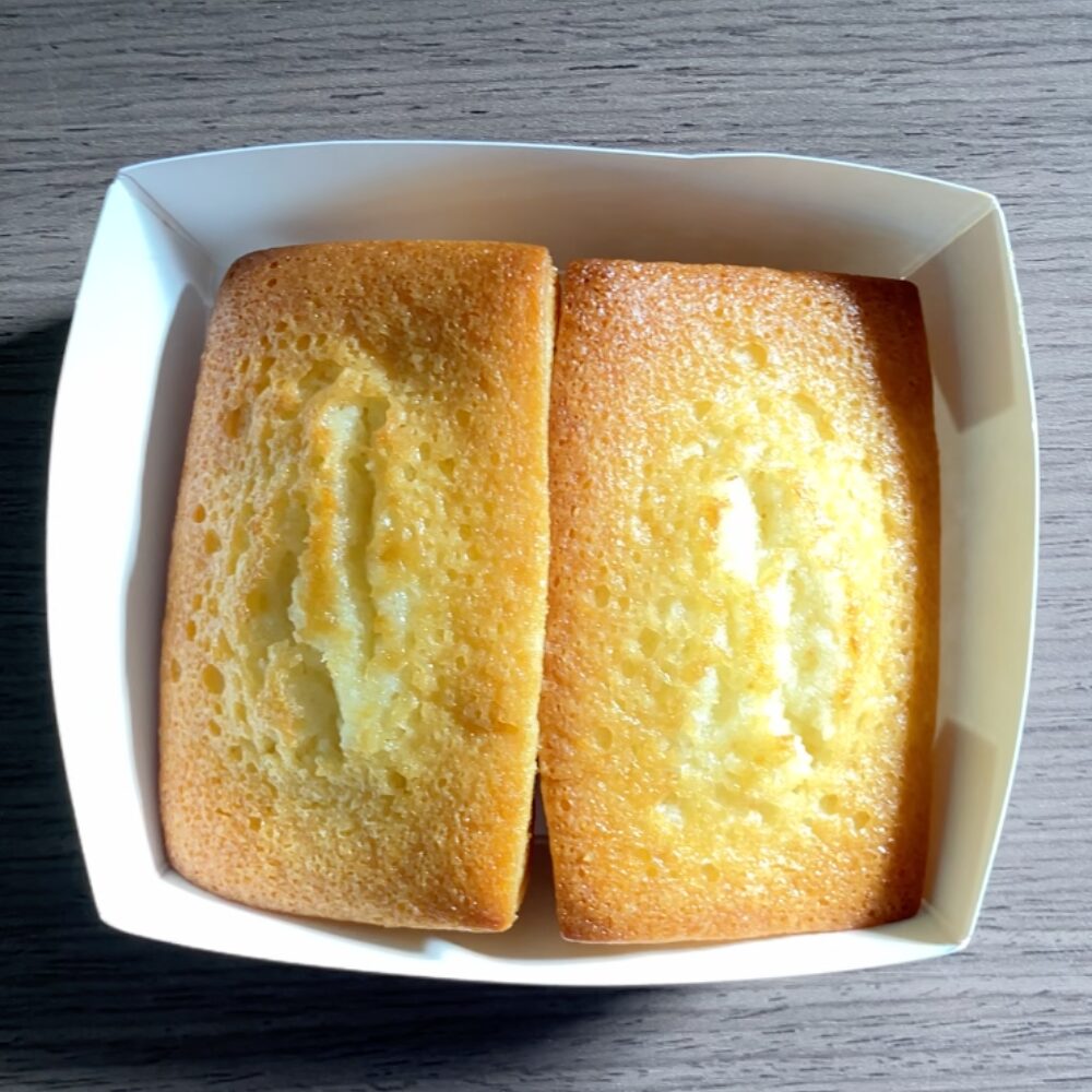 ローソンの焦がしバター香るフィナンシェ 開封