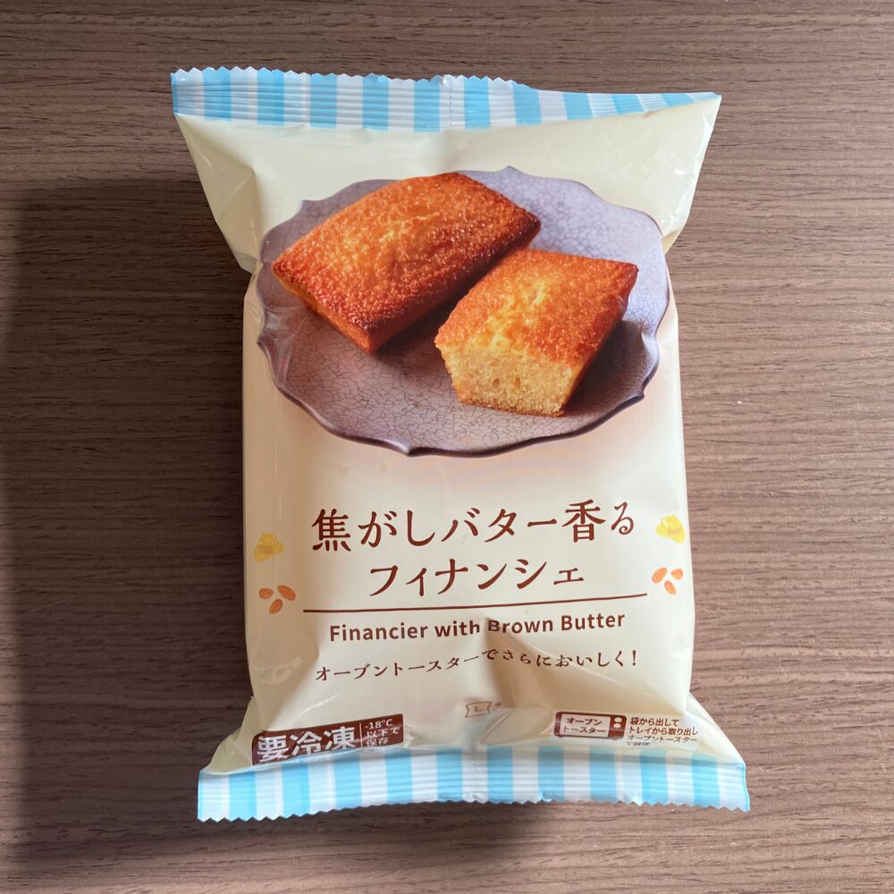 ローソンの焦がしバター香るフィナンシェ 袋表