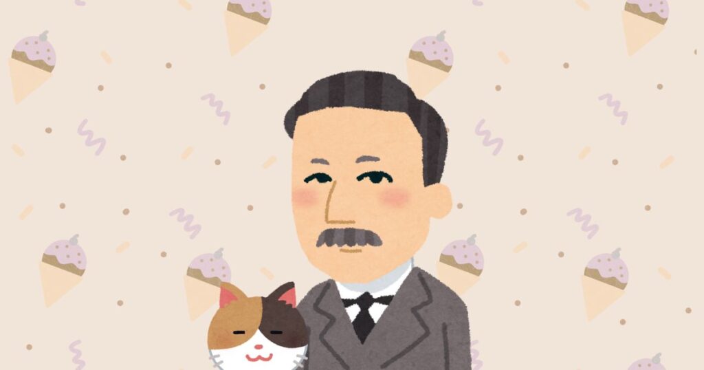 夏目漱石のイラスト