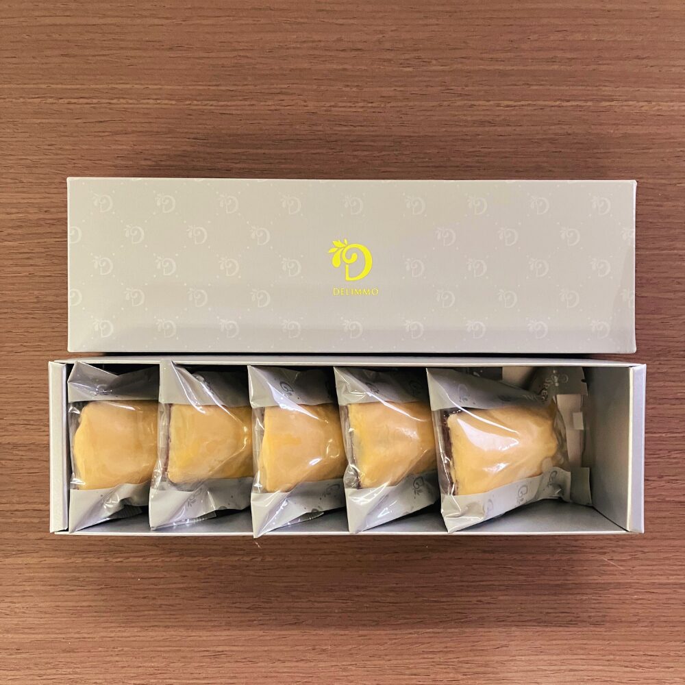 デリー(DEL'IMMO)のフィナンシェブロンドキャラメル 箱開封