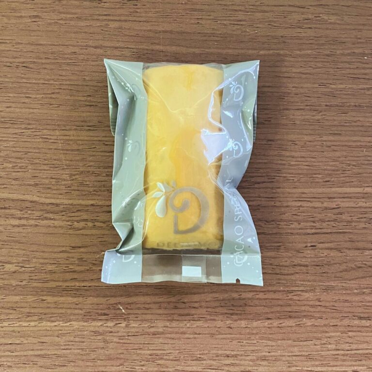 デリー(DEL'IMMO)のフィナンシェブロンドキャラメル パッケージ表