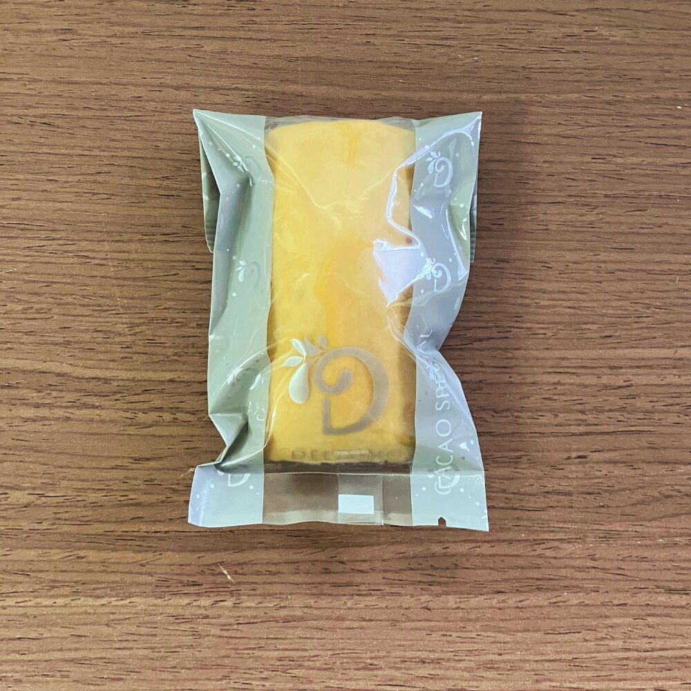 デリー(DEL'IMMO)のフィナンシェブロンドキャラメル パッケージ表