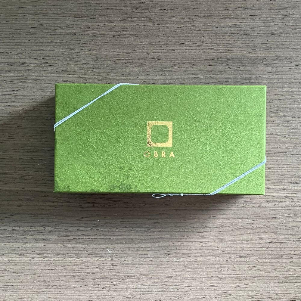 OBRAのカヌレ抹茶 箱表