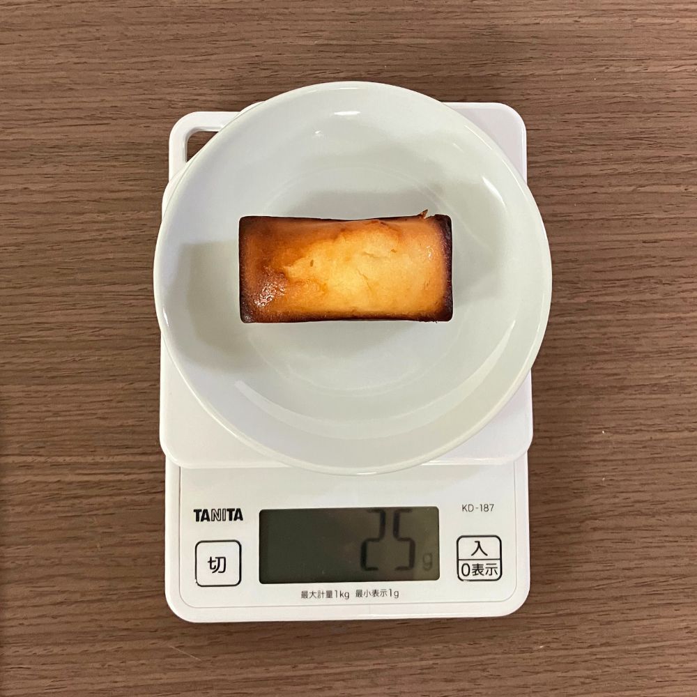 ちひろ菓子店の人生最高のフィナンシェ チーズの王様 重さ